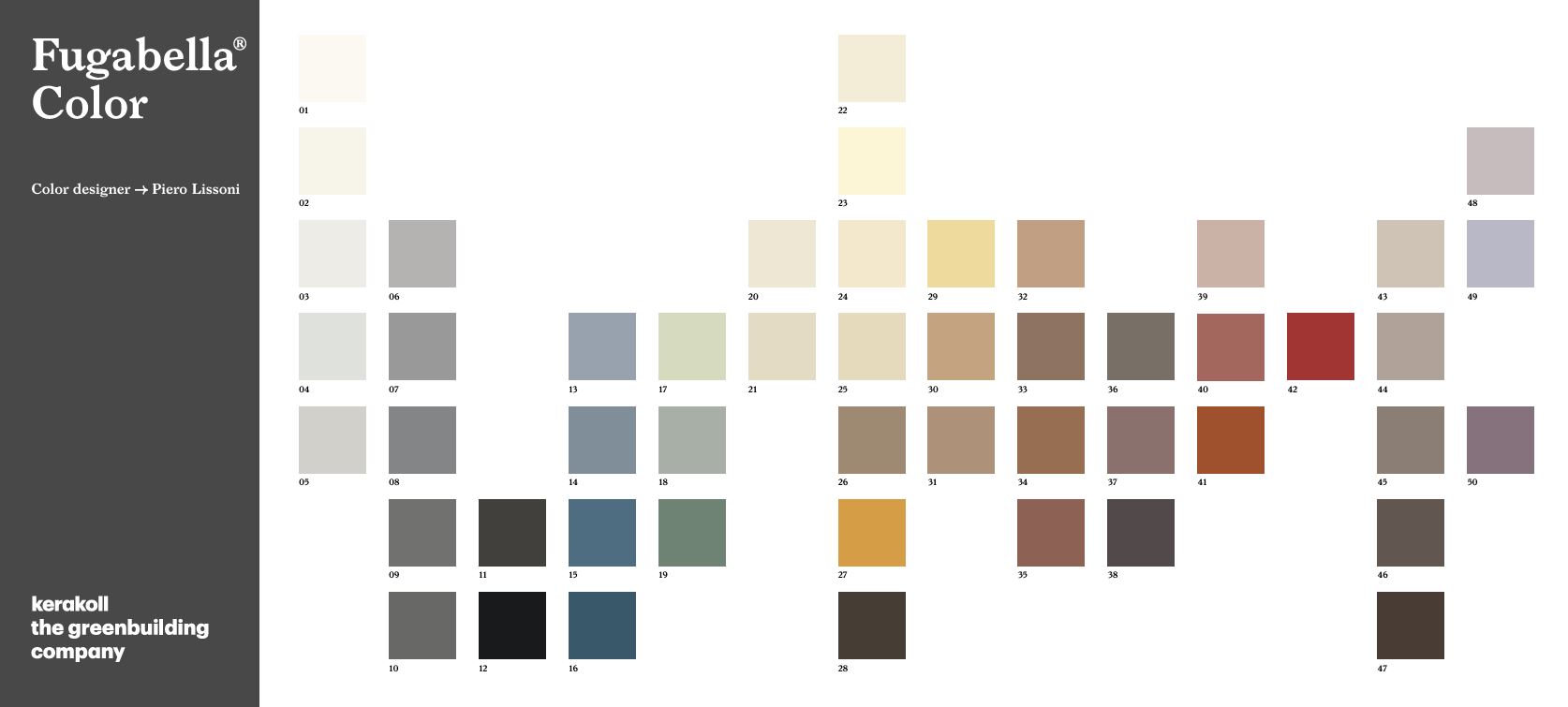 Panel de colores de Fugabella Color.