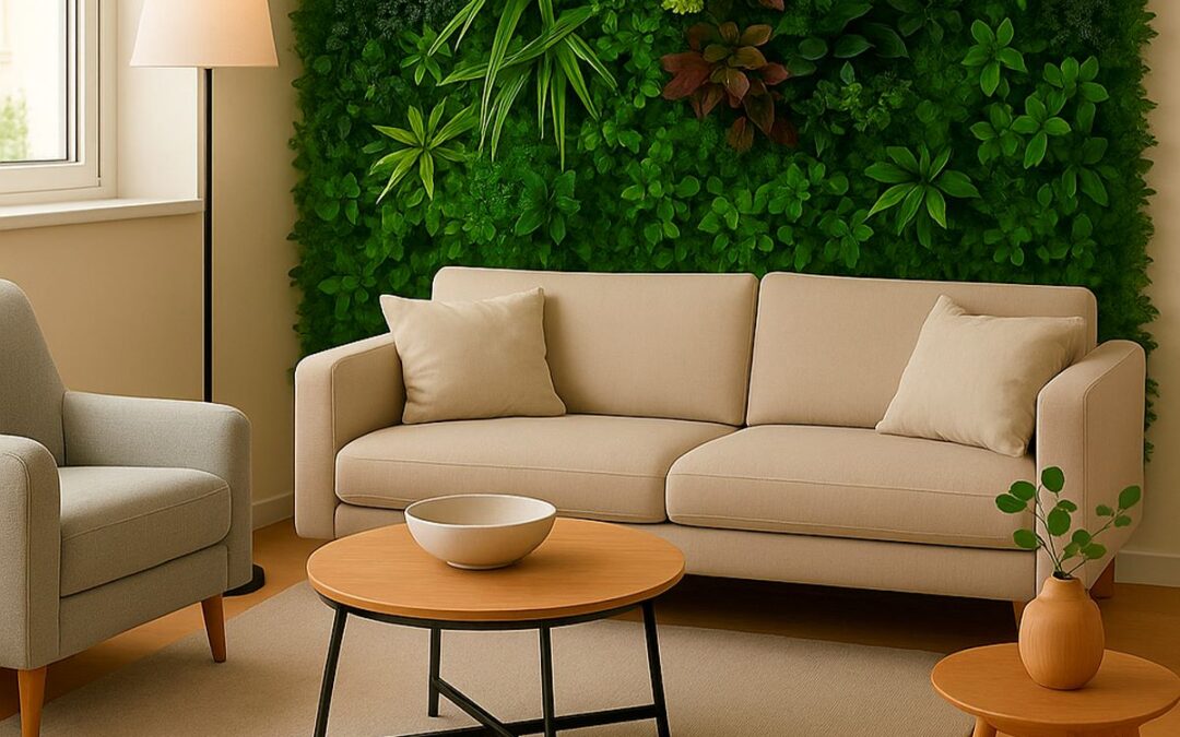 Jardines verticales artificiales, un toque verde ideal