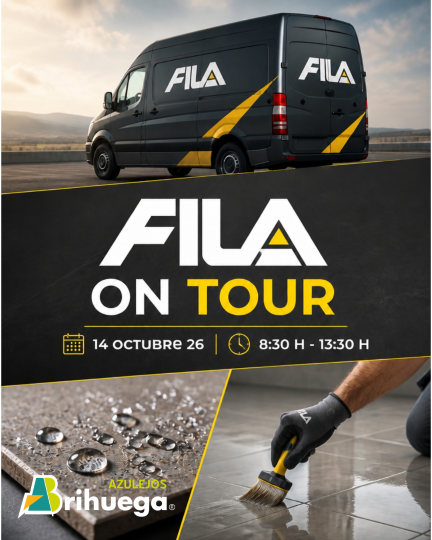 Fila on tour, el 14 de octubre en Azulejos Brihuega Vicálvaro.